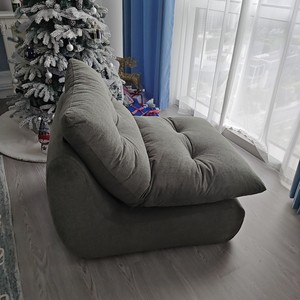Sofá Puff Combinado de Estilo Patchwork, Suave y Cómodo, Nuevo Puff de Alta Gama, Sillón Reclinable Tipo <span class=keywords><strong>Oruga</strong></span> para Sala de Estar - Product Image 3