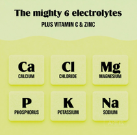 Capsules de boisson électrolytique hydratante à marque privée OEM, 20 sticks, 6 électrolytes essentiels, vitamine C, zinc, pour sportifs adultes