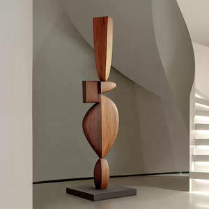 Escultura de Madera Creativa y Personalizada para Piso, Pieza Decorativa para el Hogar, Suministros de Artesanía para Proyectos de Diseño de Interiores Únicos - Product Image 2