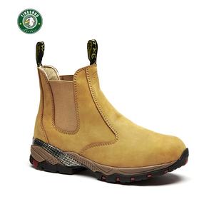 Bota de trabajo de construcción con punta de acero de 6 pulgadas, zapatos de trabajo de cuero de trigo para seguridad de hombres - Product Image 2