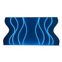 Support de fond de scène en acrylique blanc avec éclairage LED, décoration de fête, toile de fond pour événements, nouveau design 2026, mariage de luxe