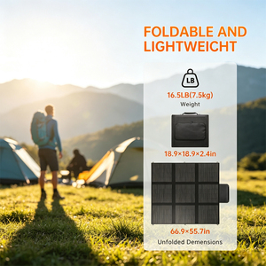 Panneaux solaires pliables ETFE ALECTER haute efficacité 400W 500W 600W, chargeur portable avec contrôleur MPPT pour station d'alimentation Allpower - Product Image 5