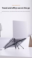 Support de téléphone de bureau universel magnétique en alliage d'aluminium - Support portable multifonctionnel pour téléphones, tablettes, ordinateurs portables