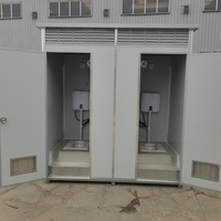 Cabine de douche de toilette portative mobile extérieure de paquet plat, événements portatifs de toilette pour des personnes âgées et des adultes
