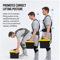 AA EXO TECH Exosquelette lombaire passif durable pour la protection de la sécurité, réduit le risque de LMSD pour une utilisation intérieure/extérieure et des courbages fréquents