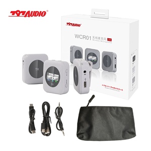 797Audio AWCR01 Recargable 2,4G Micrófono de transmisión inalámbrico Lavalier Micrófono de plástico omnidireccional para cantar por teléfono - Product Image 6