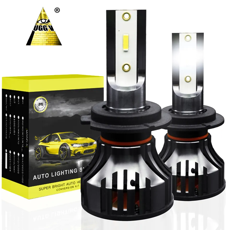 UGGV Lighting UG5S h7 Low Beam High Beam LED Bulbs Extreme Super Bright Replacement LED Headlight h7 For Cars LED Bulb