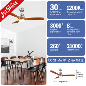 <span class=keywords><strong>Ventilador</strong></span> <span class=keywords><strong>de</strong></span> <span class=keywords><strong>Techo</strong></span> 1stshine con Certificación CE y RoHS, para Sala <span class=keywords><strong>de</strong></span> Estar, Decorativo, con Motor <span class=keywords><strong>de</strong></span> Corriente Continua y Aspas <span class=keywords><strong>de</strong></span> Madera - Product Image 3