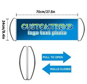 Bannière rétractable personnalisée avec logo imprimé UV, drapeau déroulant portable pour activités promotionnelles - Product Image 1