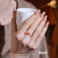 Bague en cristal blanc naturel Nanhong vintage pour femmes, bijoux de mode, fournisseur en gros