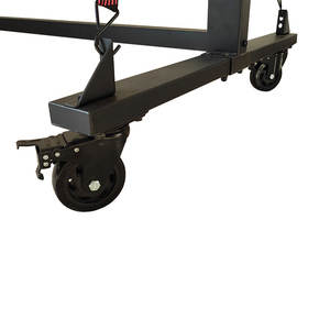 4 इंच रबर पहियों के साथ 84 फोल्डिंग चेयर मजबूत निर्माण भंडारण कार्ट के लिए टेबल फोल्डिंग चेयर ट्रॉली - Product Image 4