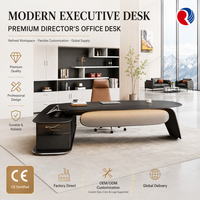 Bureau de direction moderne, table de bureau exécutive, bureau de luxe pour PDG, mobilier de bureau pour manager