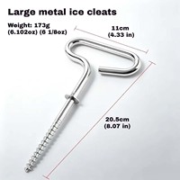 Piquets robustes pour abri de pêche sur glace, kit d'ancrage pour tente de camping d'hiver en extérieur