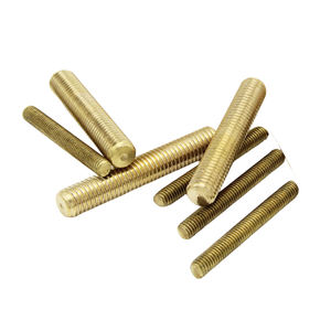 דיוק סגסוגת קצרה ברגי הברגה פליז פליז נחושת הברגה מוטות הברגה הברגה מחברים תעשייתיים - Product Image 3