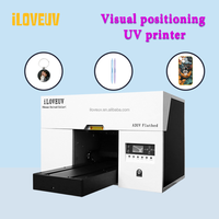 Impresora UV de Escritorio A3 para Pequeñas Empresas, Impresora UV Digital de Cama Plana para Impresión Personalizada de Etiquetas para Carcasas de Teléfono