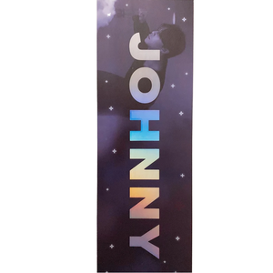 Tùy chỉnh hai mặt Kpop cổ vũ Slogan lưới di động biểu ngữ in kỹ thuật số trên vật liệu nhựa polyester lụa - Product Image 1