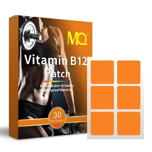 Adesivos para energia de vitamina B12 para adultos e crianças, adesivo de suplemento de vitamina B12 de marca própria bom e eficaz