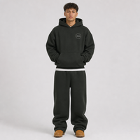 Ensemble de survêtement unisexe surdimensionné Charlo personnalisé, sweat à capuche et pantalon de jogging épais, vêtements de sport en gros, REACH GCC