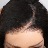 Prix de gros Perruque bob en cheveux humains vietnamiens bruts, coupe pixie, noire naturelle, avec dentelle transparente 13x4 sans colle, pour femme