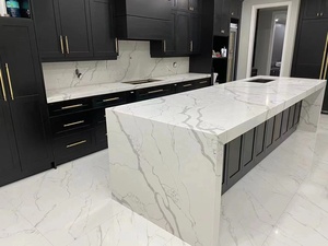 <span class=keywords><strong>Pierre</strong></span> artificielle BOTON STONE, dalle de quartz blanc Calacatta, plan de travail de cuisine, dalles de plan de travail, <span class=keywords><strong>pierre</strong></span> fine et légère - Product Image 2