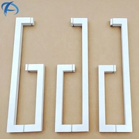Poignée de porte de douche en acier inoxydable blanc de conception moderne, poignée de porte de douche Austin, grande barre porte-serviettes