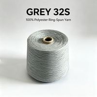 In Stock 3# Gray 32S High Tenacity 100% Polyester Eco Friendly Textile Raw Yarn