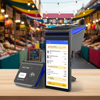 Terminal Android 14 Wifi 8 pouces, Android Pos, machine d'impression de commandes en ligne pour restaurant, livraison de nourriture