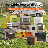 Station d'alimentation de secours domestique 1000W, 1280Wh LiFePO4, 6000+ cycles avec charge solaire, 4 prises CA à onde sinusoïdale pure pour les coupures de courant
