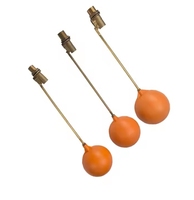 Vanne verte en laiton à flotteur avec boule orange Réservoir d'eau réglable pour réservoir de stockage Contrôle du niveau d'eau de la piscine
