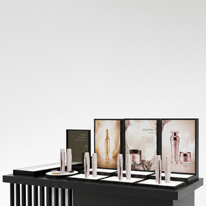 Diseño de Tienda Personalizado, Mueble de Exhibición de Cosméticos de Madera, Estante de Exhibición, Mostrador de Recepción con LED para Tienda de Cosméticos - Product Image 3