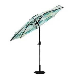 Guarda-chuva barato para pátio, guarda-sol à prova de vento de alumínio, grande, praia, cobertura uv para jardim, verão, guarda-chuva ao ar livre de 9ft