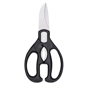 <b>Kitchen</b> <b>Scissor</b> Stainless Steel Black Elbow Shape Household Multi Functional For Cutting Meat Fish Bone - Product Image 4