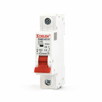 1P 2P 3P 4P 4.5kA Miniature Circuit Breaker MCB AC 240 415V 63A B C D Curve Trip Type Mini Breaker DIN Rail 50 60Hz CE CB