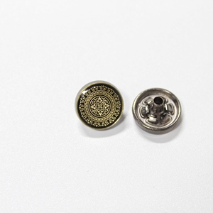 <span class=keywords><strong>Bouton</strong></span>-<span class=keywords><strong>pression</strong></span> personnalisé avec logo, 12 mm, doré, écologique, rectangulaire/carré, pour vêtements, 4 parties, en alliage de zinc, pour chemise Thobe - Product Image 6