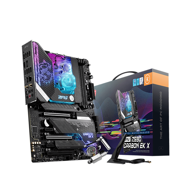 Original New DDR4 LGA 1200 Desktop Motherboard for MSI MPG Z590 CARBON EK X