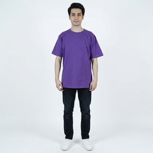Camisetas Casuales de Verano para Hombre, de Alta Calidad, 100% Algodón, Ligeras, de Color Sólido - Product Image 1