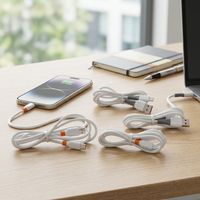 Câbles de charge rapide en silicone pur de haute qualité, personnalisation du logo, personnalisation de la boîte de vente au détail