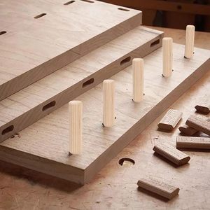 Espigas <span class=keywords><strong>de</strong></span> <span class=keywords><strong>madera</strong></span> <span class=keywords><strong>de</strong></span> haya premium y pasadores cónicos <span class=keywords><strong>de</strong></span> <span class=keywords><strong>madera</strong></span>, pasadores <span class=keywords><strong>de</strong></span> alineación personalizados para extensiones <span class=keywords><strong>de</strong></span> mesa, para carpintería y manualidades DIY - Product Image 2