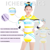 Justaucorps de gymnastique personnalisés pour filles, ensemble d'uniformes de cheerleading sur mesure, justaucorps confortable et scintillant avec strass pour la compétition