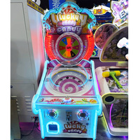 Machine de jeu d'arcade à monnayeur Lucky Candy, machine à roue de la fortune pour enfants, équipement de distribution de prix pour parcs d'attractions, centres de jeux et salles de jeux