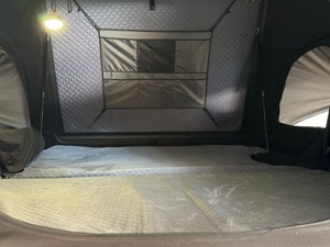 Tenda Atap Mobil Hardshell Persegi untuk 2 Orang, Berkemah di Alam Terbuka, Trailer Mobil, Cangkang Aluminium, Kain Poliester, Tenda Atap Persegi - Product Image 6