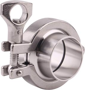 304 SS Pince à charnière robuste à une broche <span class=keywords><strong>Raccord</strong></span> sanitaire à trois pinces - Product Image 3