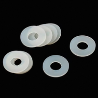 Joint d'étanchéité en caoutchouc silicone haute température, joint torique sur mesure, rondelle d'étanchéité de qualité industrielle, épaisseur personnalisée, blanc/noir