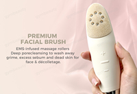 Nettoyeur de peau sonique rechargeable 2 en 1, imperméable, grattoir sonique, brosse nettoyante électrique pour le visage en silicone pour un nettoyage en profondeur des pores