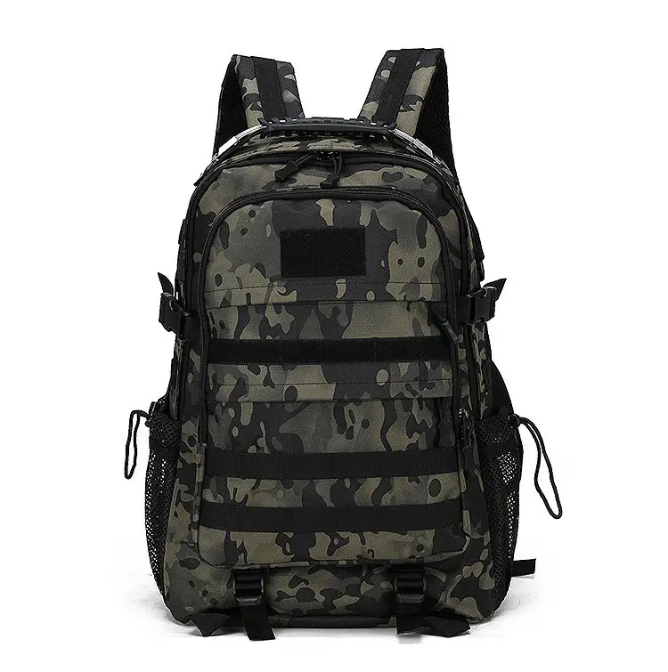 Ayppro 600D Nylon Molle Không Thấm Nước Chiến Thuật Ba Lô Cho Cắm Trại Đi Bộ Đường Dài 3P Ngụy Trang Thể Thao Ngoài Trời 45L Không Thấm Nước Túi Polyester