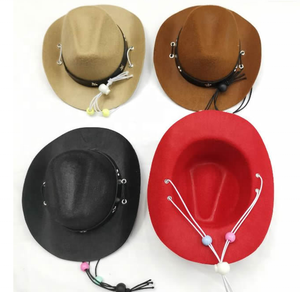 Pafu-mini sombrero <span class=keywords><strong>para</strong></span> fiesta De Carnaval mexicano, Cinco De Mayo, sombrero De vaquero <span class=keywords><strong>para</strong></span> mascota, diadema con banda elástica - Product Image 2