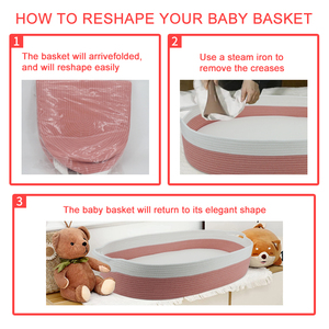 Cesta de Moisés suave para bebé, cambiador de pañales con colchón de espuma, <span class=keywords><strong>regalo</strong></span> para Baby Shower - Product Image 4