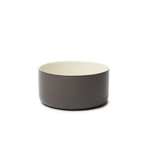 Set di 4 Ciotole Excelsa in Porcellana Stile Nordico Trendy 13x6.5x13 Cm Tortora - Product Image 1