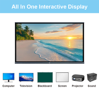 Tableau blanc interactif intelligent de 65 pouces et 75 pouces, grand format, écran tactile 4K IFPD, meilleur tableau blanc intelligent, tableau intelligent Tacteasy Clever Office