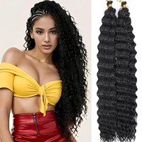 Extensions de cheveux humains naturels en vrac pour tressage bohème toutes formes, 10-30 pouces, multi-styles, polyvalentes